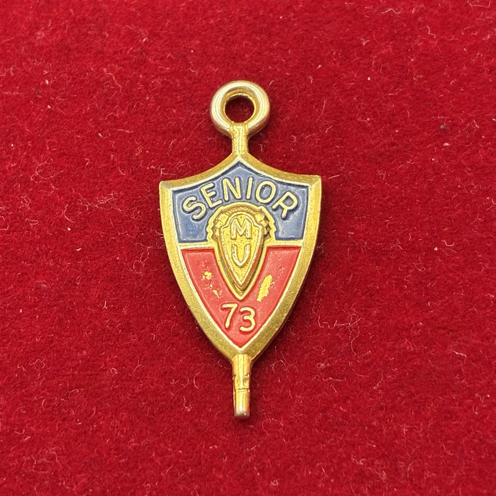 Vintage Josten’s Senior Key 73 Charm for Bracelet or Necklace, Class of 1973