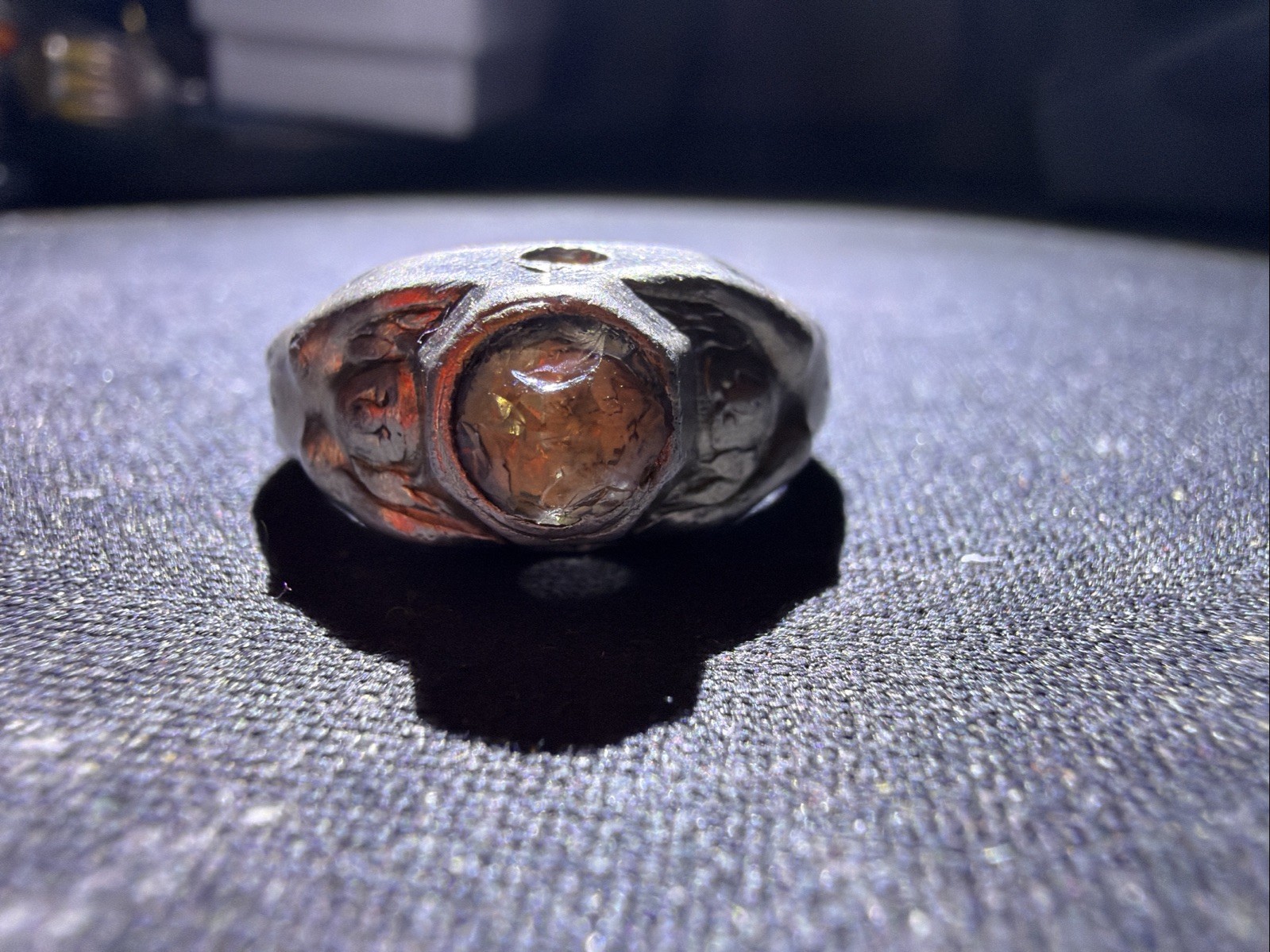 Antique Men’s Stanhope Ring Silver Tone Art Nouveau Risqué Ladies *NO IMAGE* 10