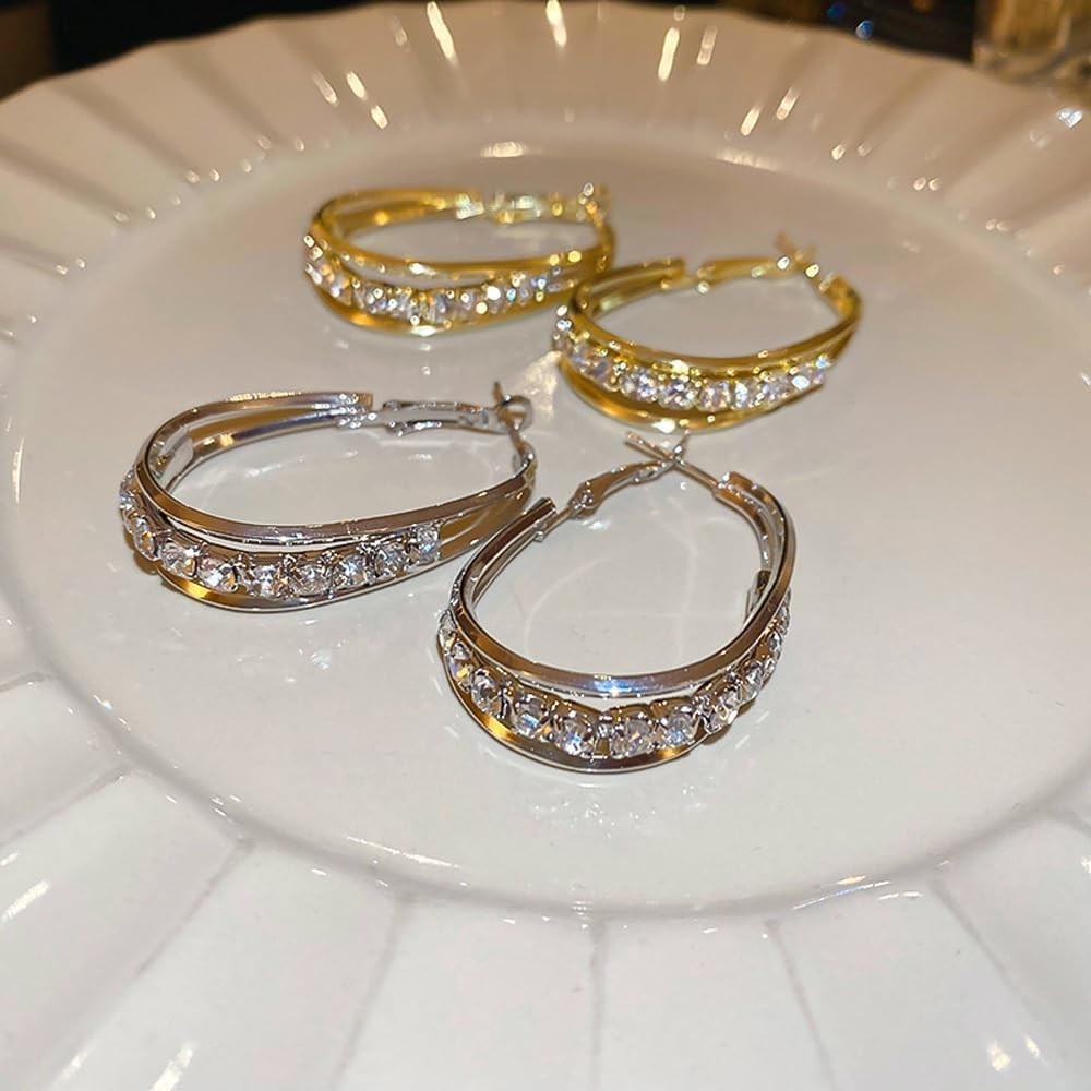 4 Pairs Lymphatic Drainage Hoop Earrings – Wellness Inspired Fashion Jewelry