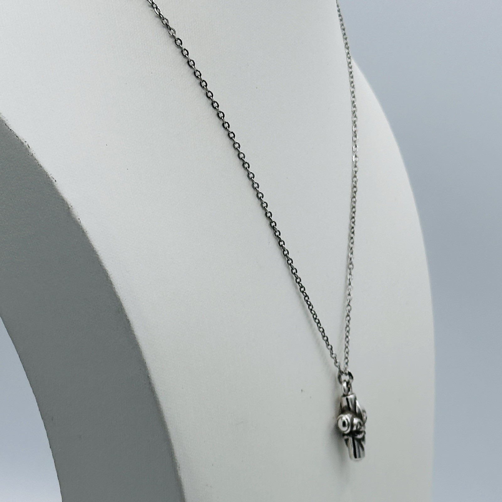 Brighton Royal Cross Petite Pendant Necklace Silver Tone Adjustable 16