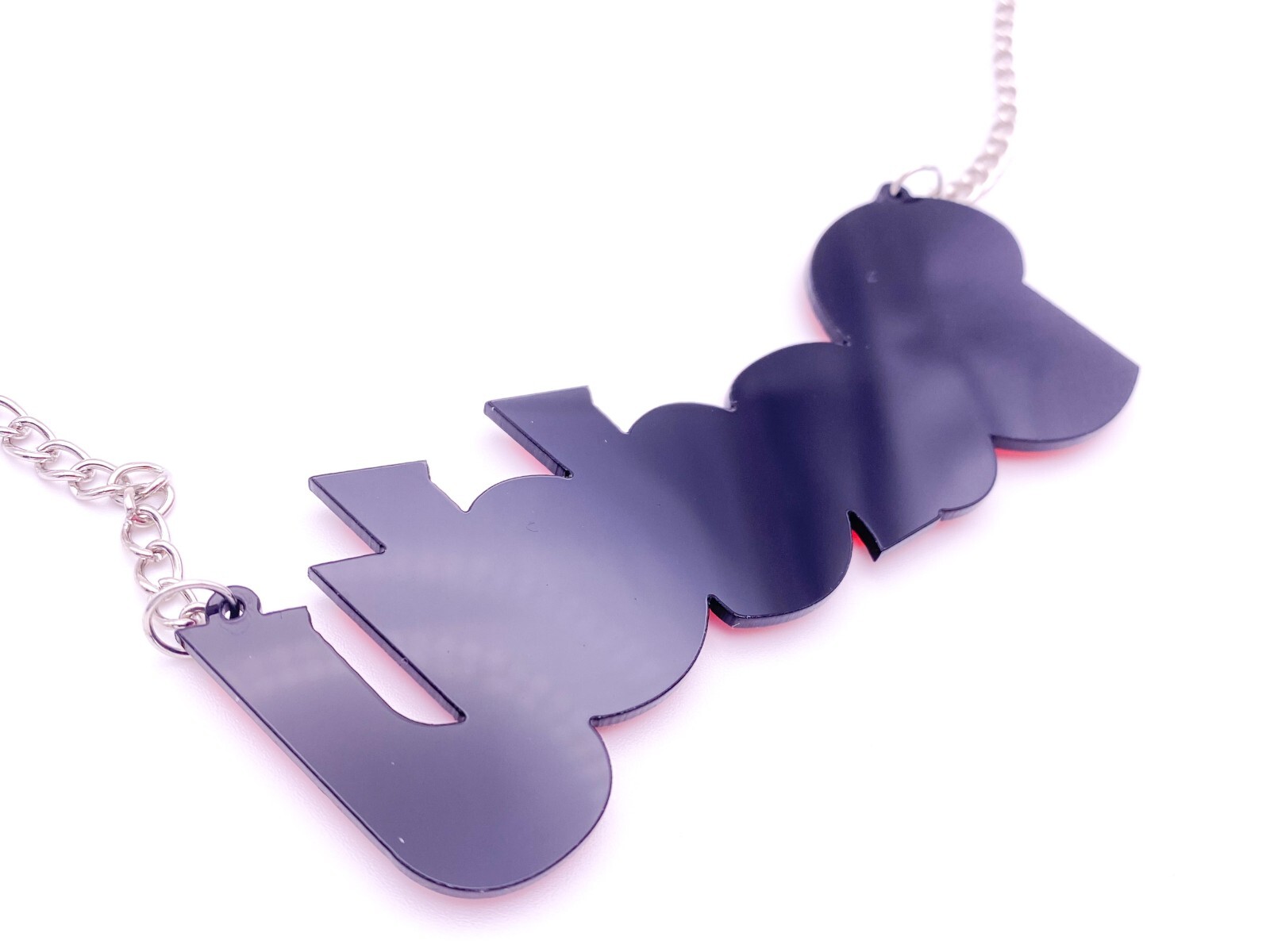Glitter DDLG Yes Daddys Girl Slut Necklace Bimbo Core Jewelry Kawaii Clothes