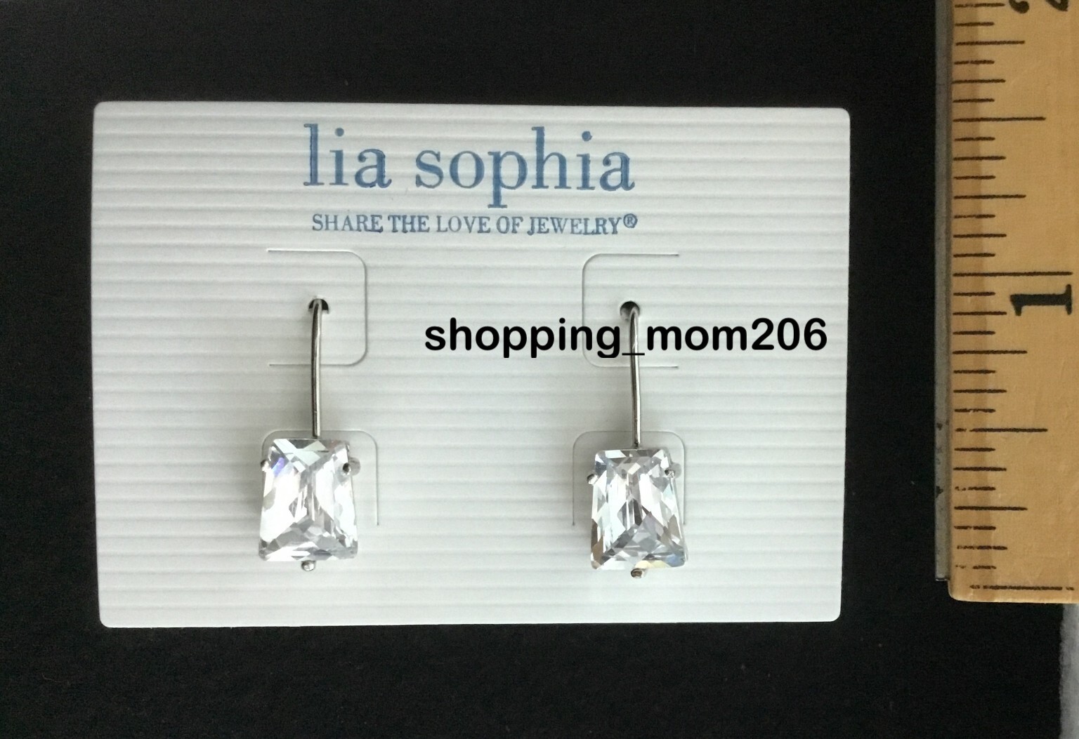 Lia Sophia “Luxe” Silver Tone Total CZ wt. 12.0ct. Pierced Earrings