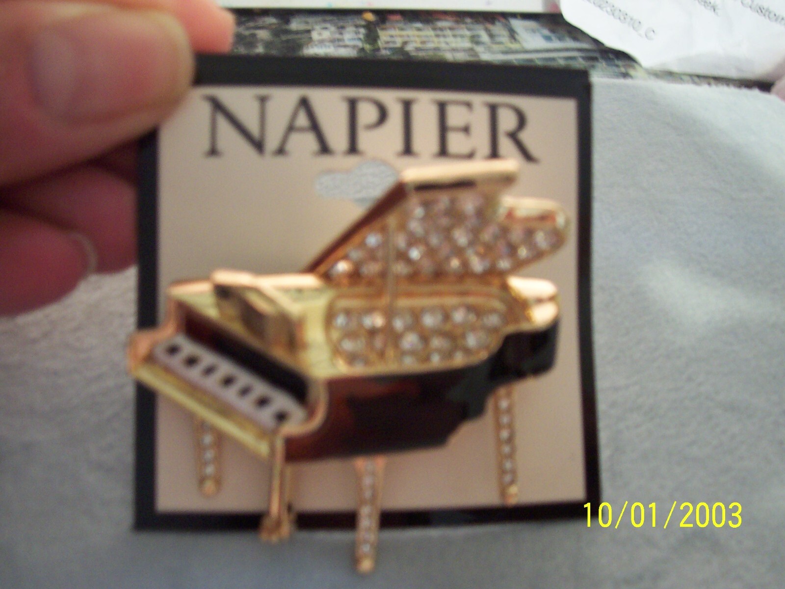 Napier Piano Pin Brooch New See Description