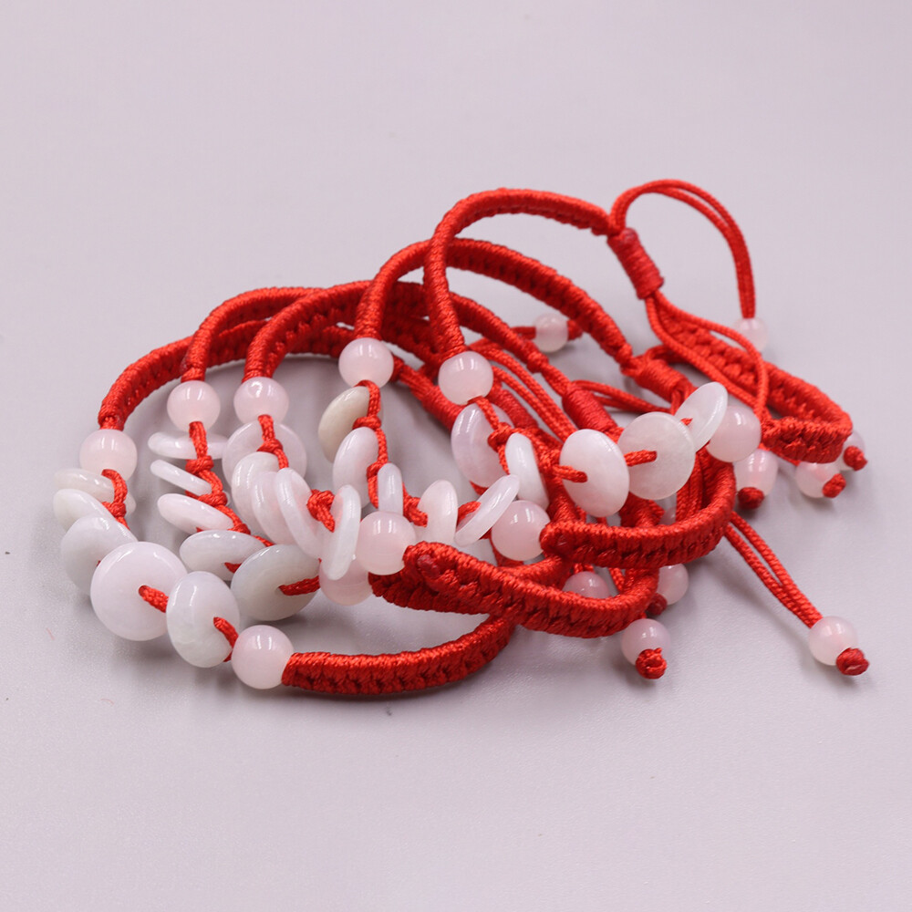 5pcs Real Grade A Natural Jade Men Women Lucky Circle Peace Beads Bracelet
