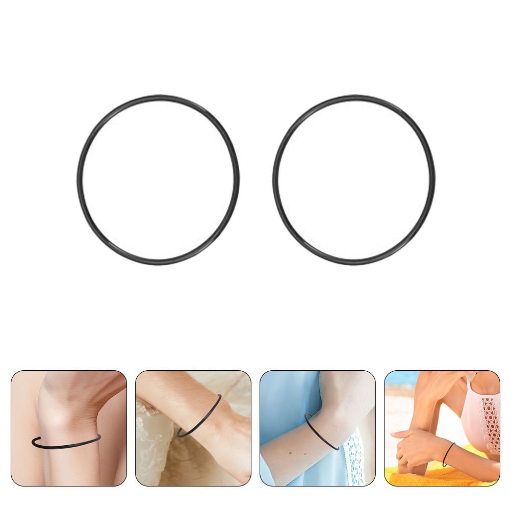 12 Pcs Stretchy Silicone Jelly Bracelets Elastic Silicone Wristbands for Outdoor