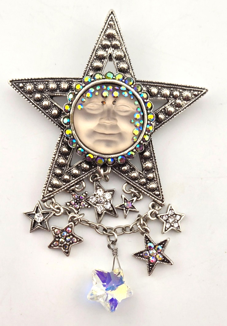 Kirks Folly LEGACY Goddess Seaview Moon Starshine Pin Pendant &2 Necklaces #63
