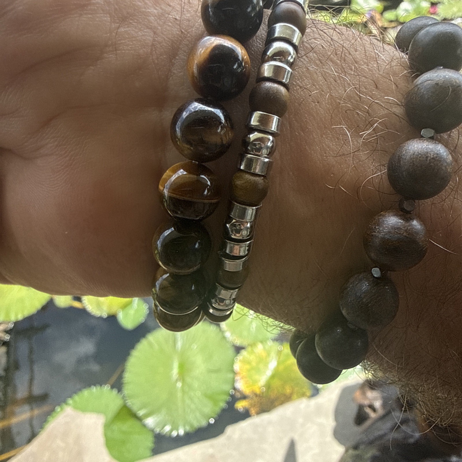 Natural 8mm Yellow Tiger’s Eye Round Gemstone Beads Bracelet 7.5” AAA+