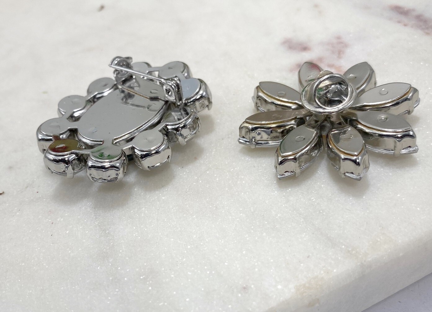 Brooch Lot Mixed Flower Colorful Multi Sample Lot 12 pcs Mix