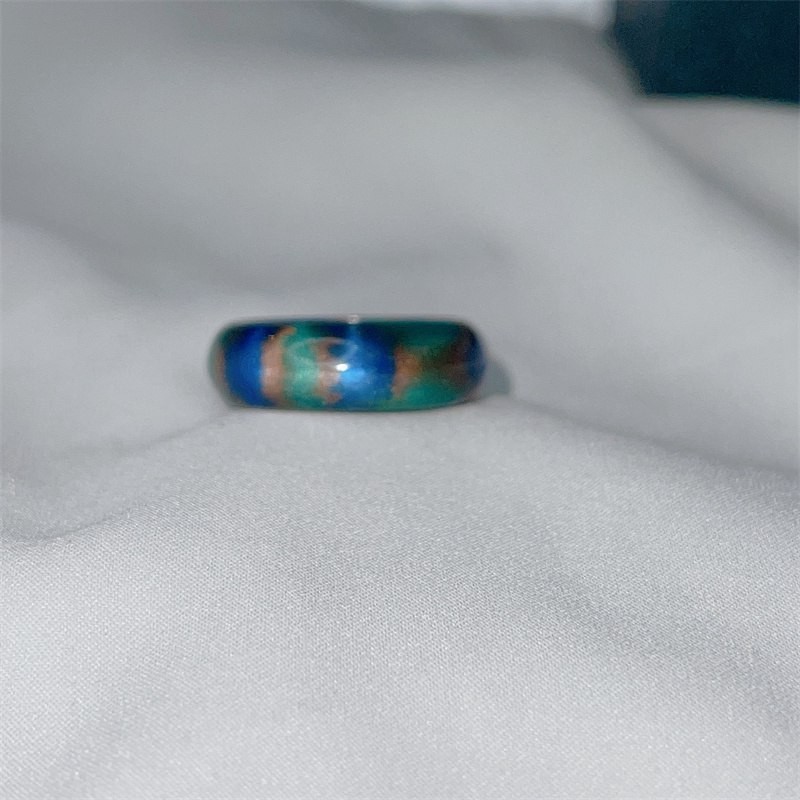 Border Ring Colorful Flash Personalized New Japanese Rainbow Europe Non-Fading