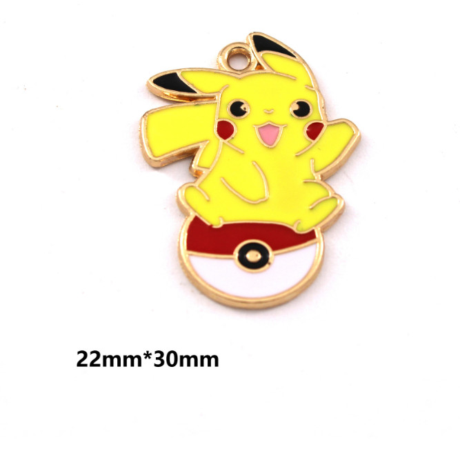 New 80 Pcs Japanese Anime Mixed Enamel Charms Metal Pendants DIY Jewelry E50
