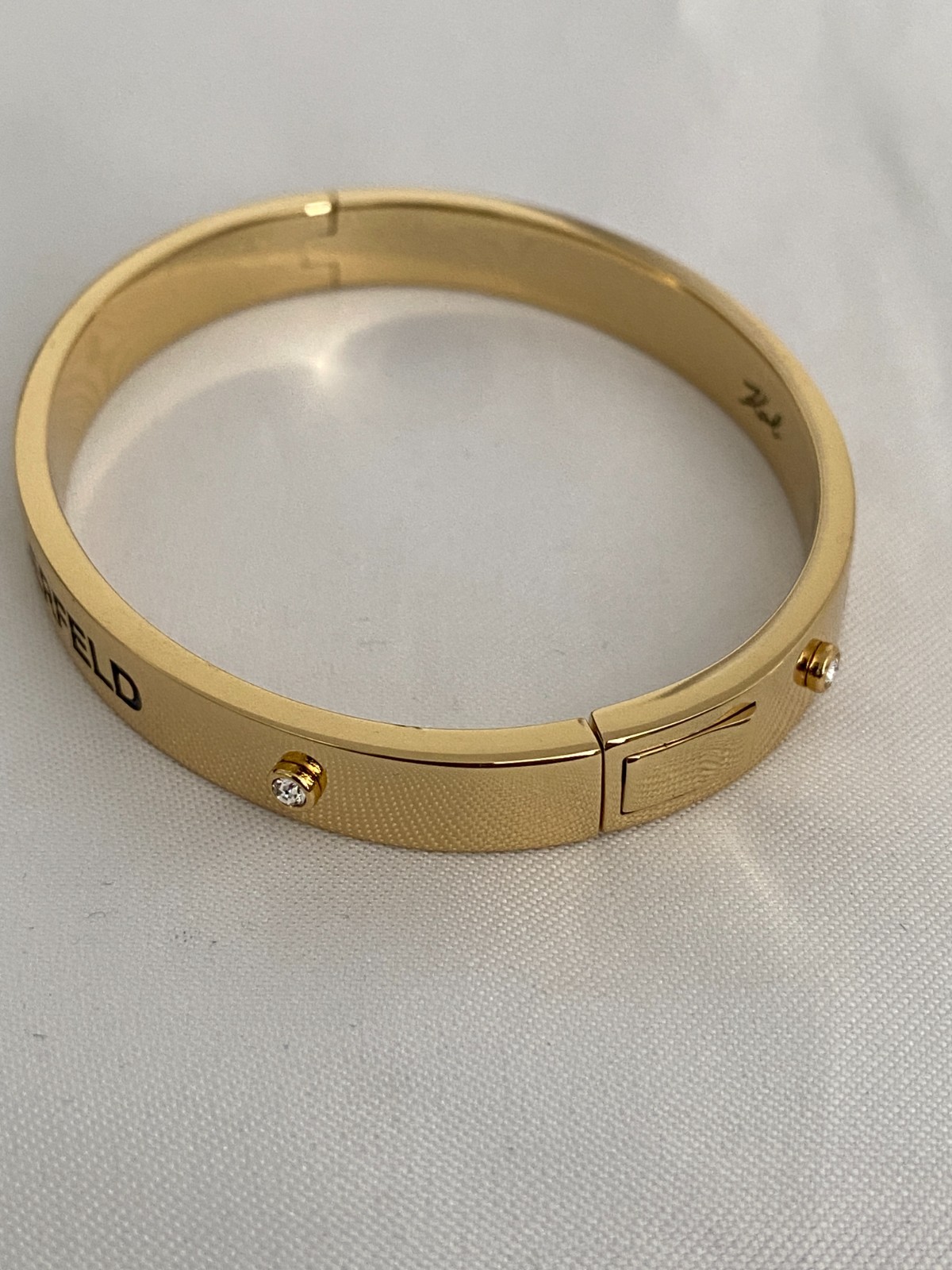 Karl Lagerfeld Rue St. Guillaume Bangle with Crystal from Swarovski