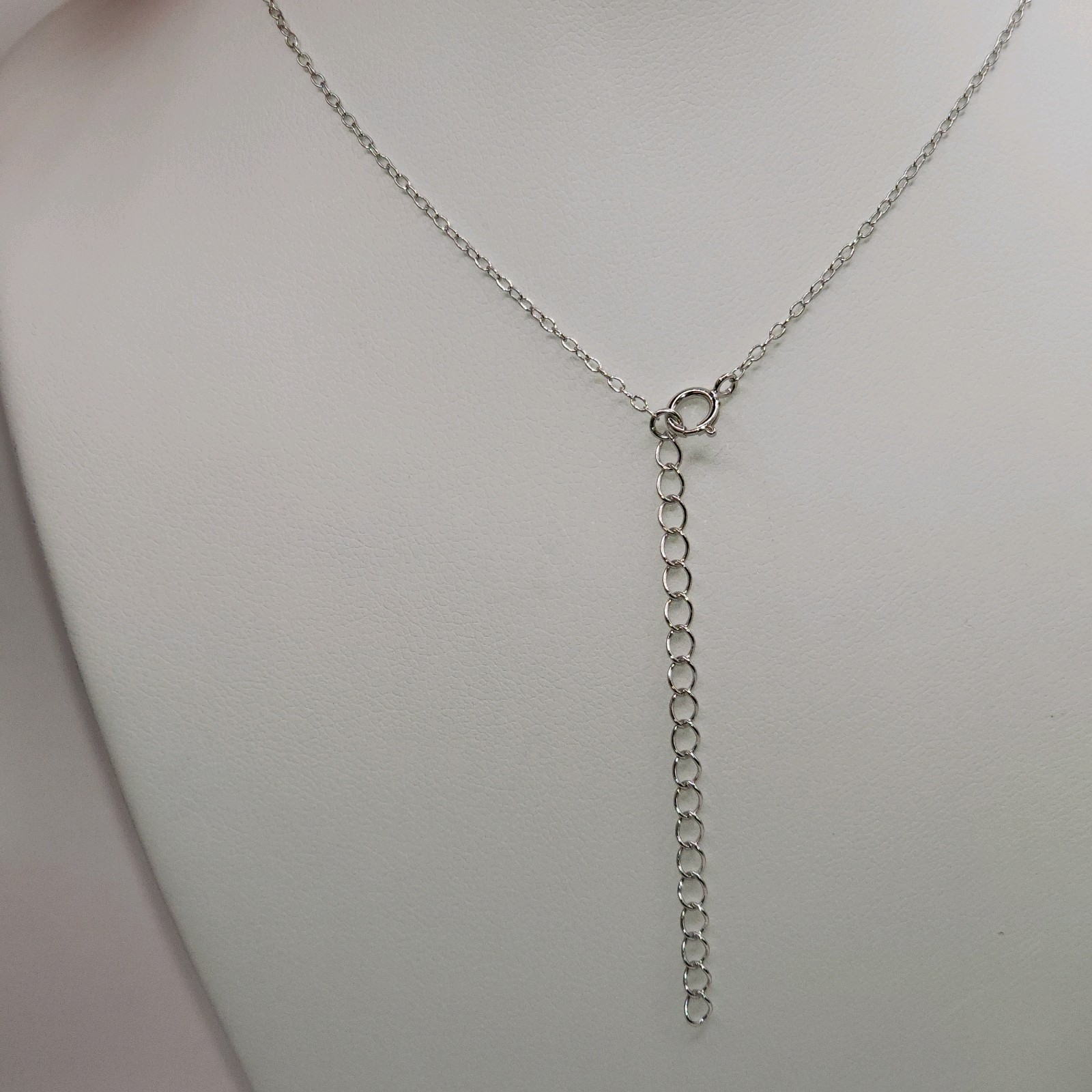 925 NEW Sterling Silver Pendant &Earrings Set Created Topaz &CZ