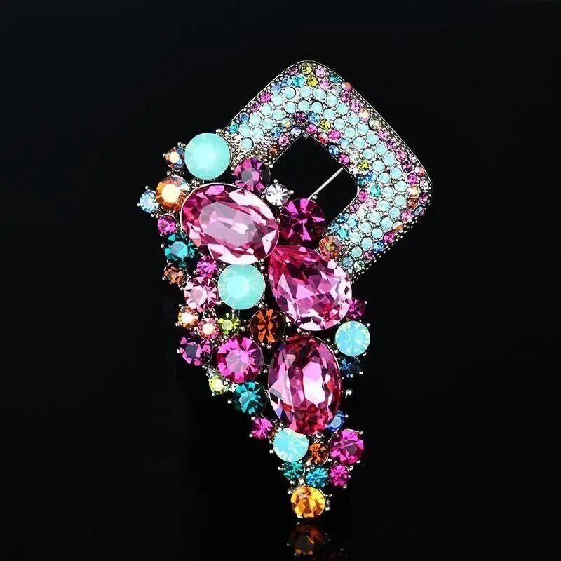 Crystal Brooch Exquisite Badge Pin Corsage Clothing Accessories Jewelry Women