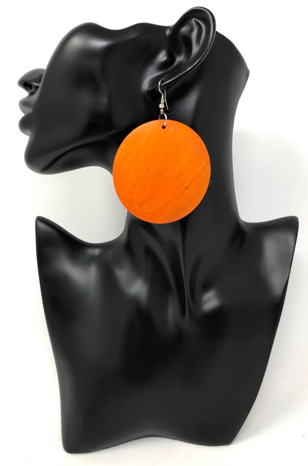 Boho Wooden Disc Earrings for Women – Handmade Afrocentric Dangle Jewelry