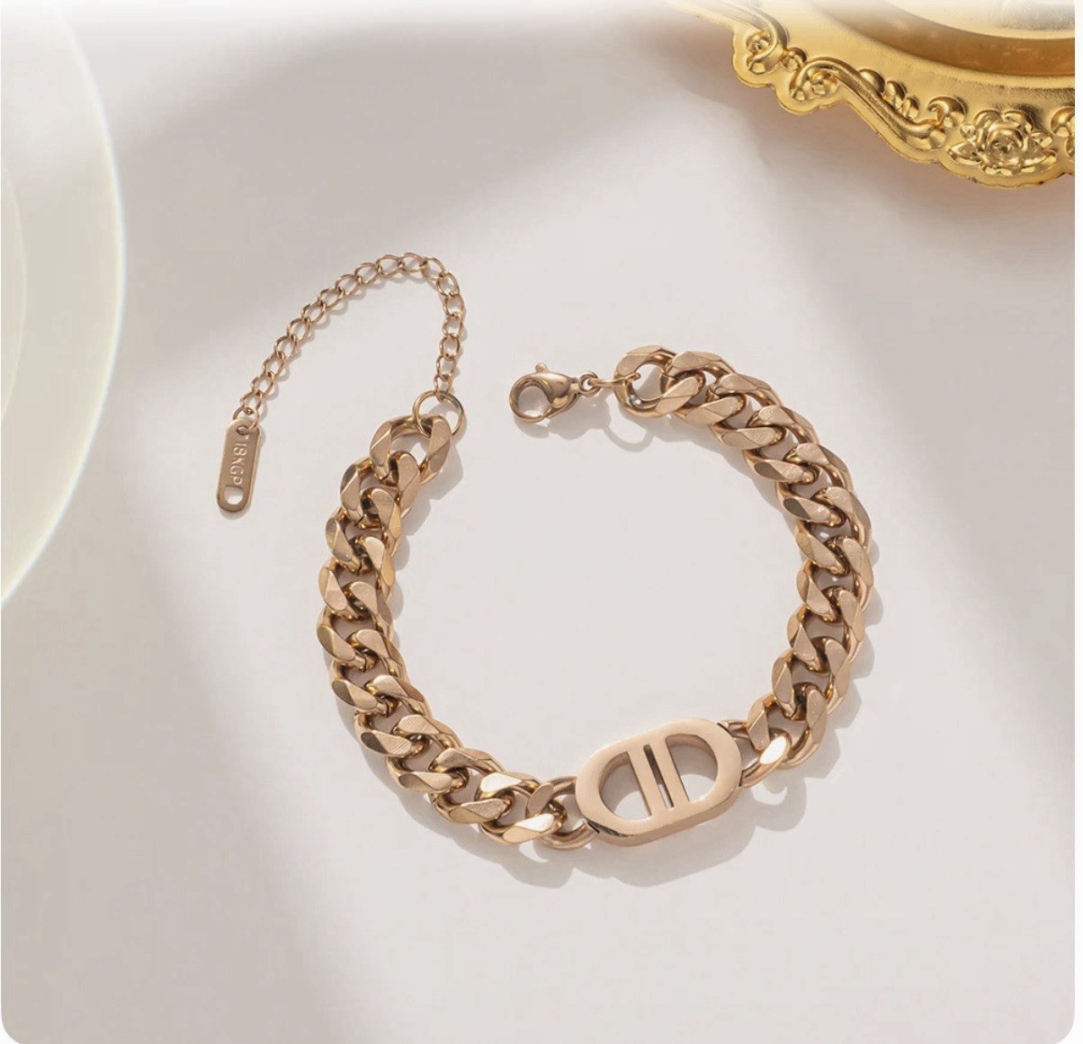 Minimalist Geometric Titanium Steel Gold/Silver/Rose Gold, Bracelet
