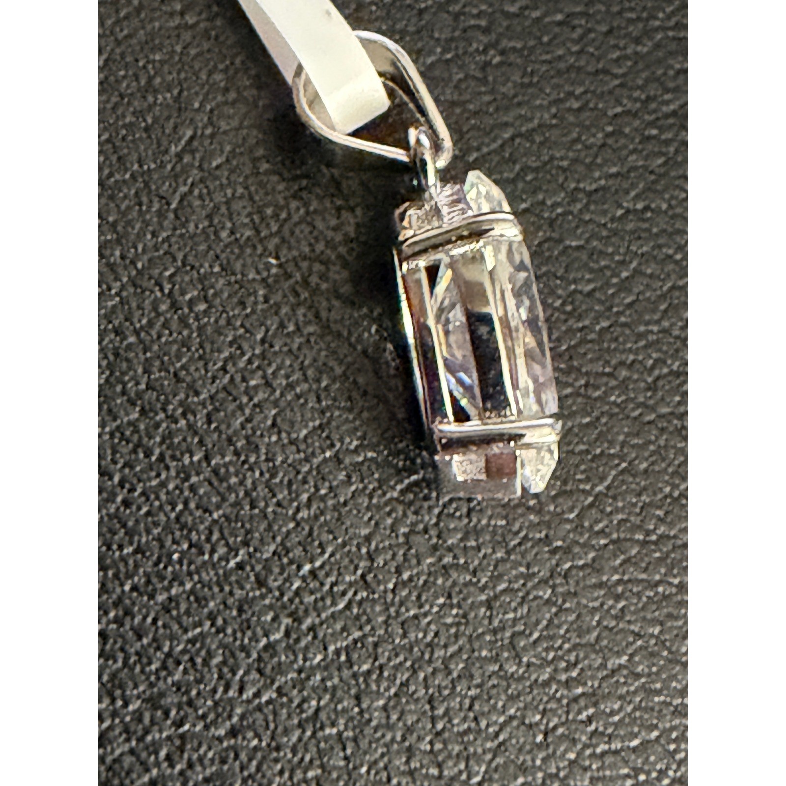 Moissanite Pendant Sterling Silver 1.0ct Marquise 925 GRA