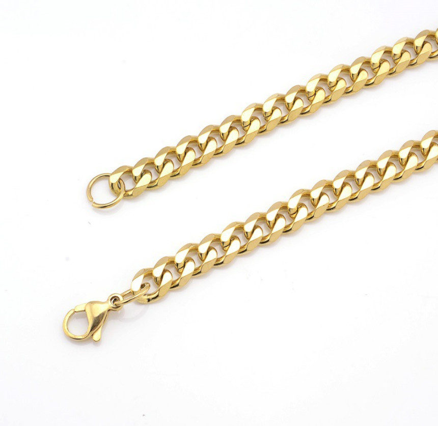 Men Women Stainless Steel 2.8/3.5/4.2/5mm Cuban Curb Chain Link Necklace 16-36″