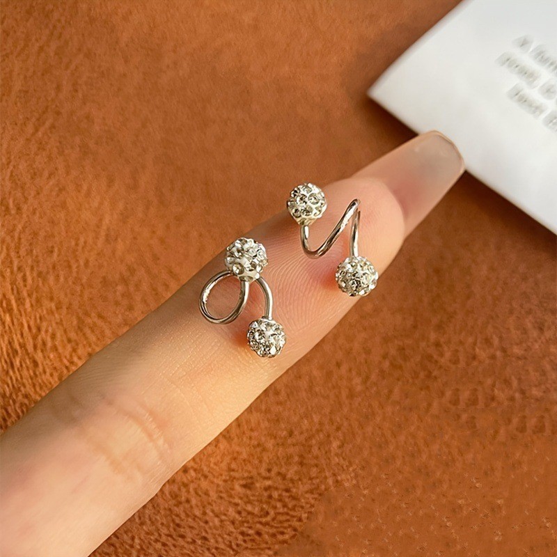Screw Back S Shaped Hoop Earrings Hypoallergenic For Sensitive Ears Piercing Jew