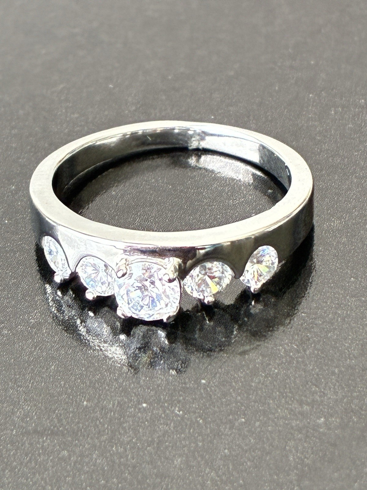 White Gold plated Ring Sz 9