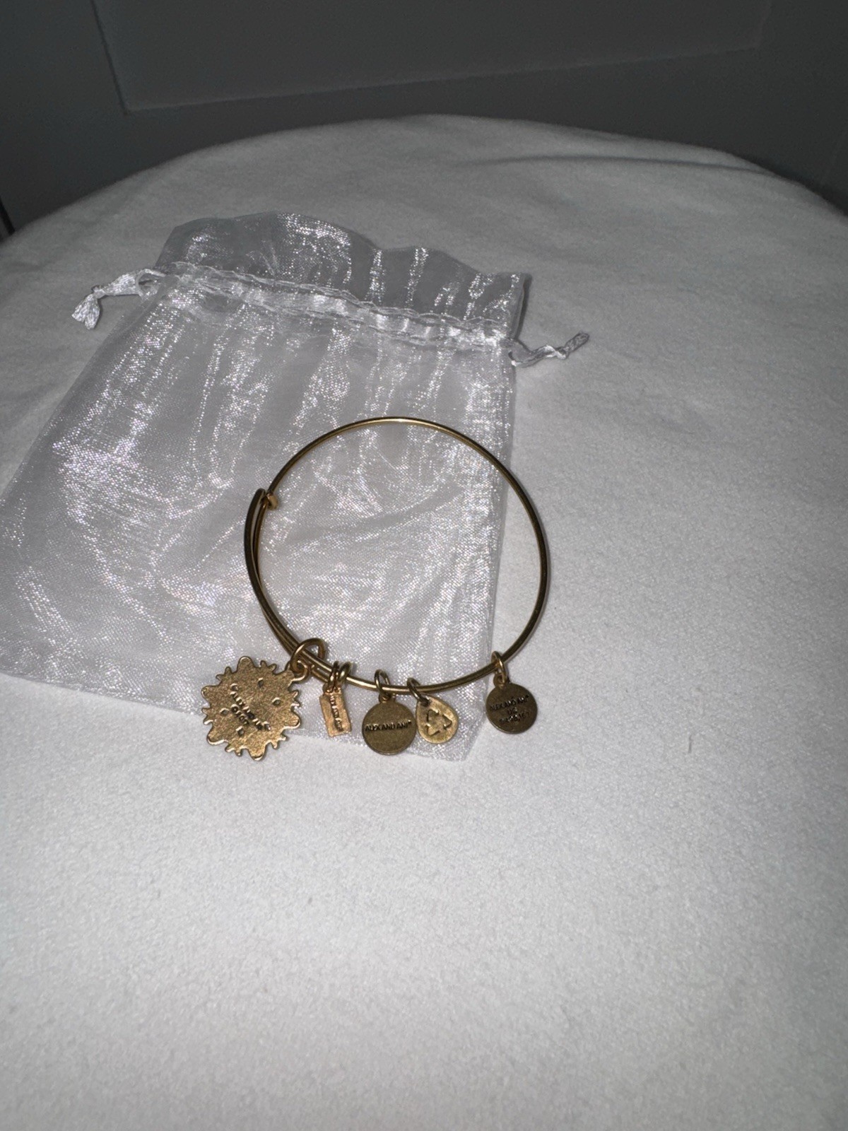 Alex and Ani 2017 Snowflake Charm Bangle/OS