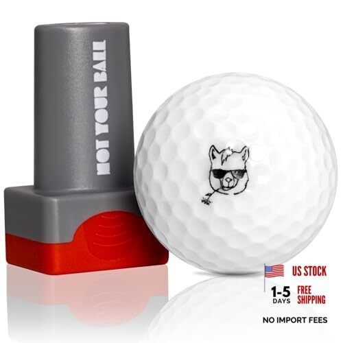 Golf Ball Stamp, Golf Ball Stamper, Reusable Self-Inking Golf Ball Stamp LLAMA
