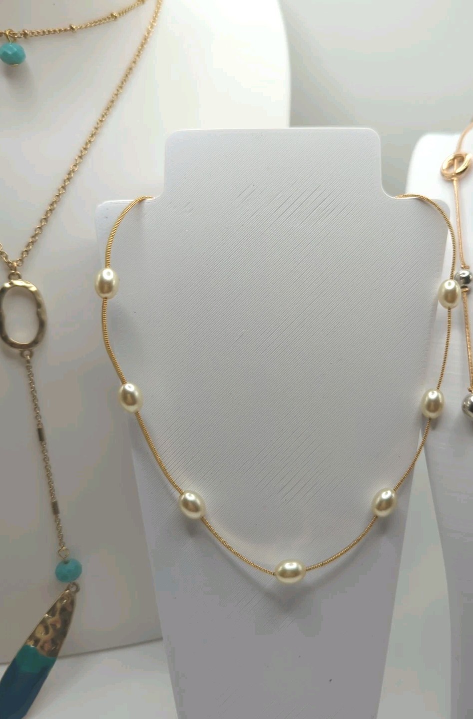 Fashion Jewelry Necklace Bundle Lot Of 3 Gold Tone NWT All Occasions Styles
