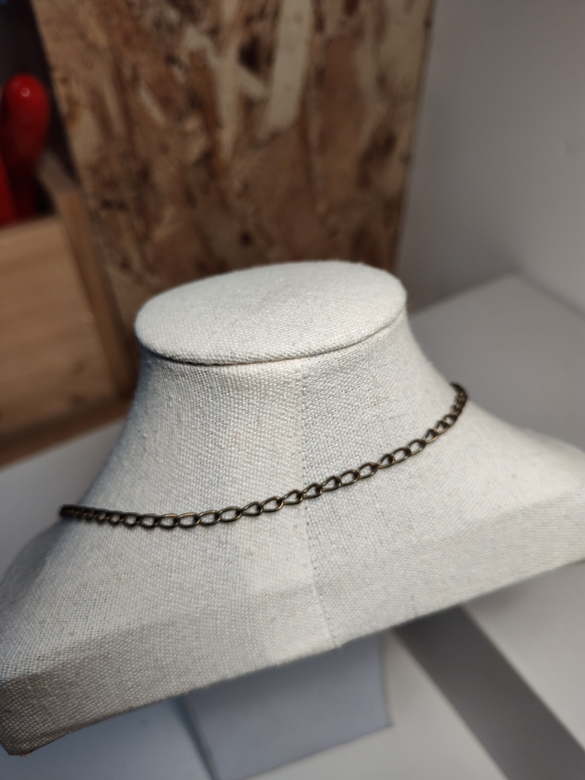Beautiful Slip On Necklace With Red Beads