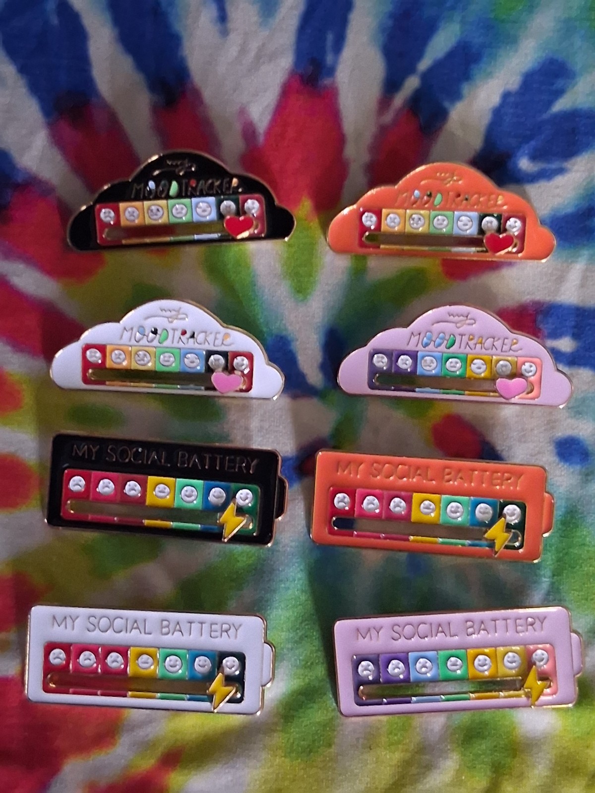 Social Battery 8 Pin Set