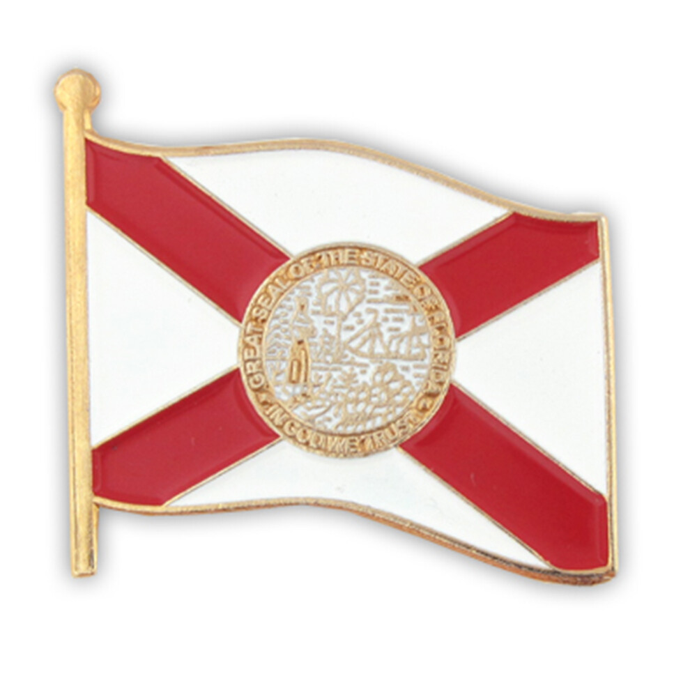 PinMart’s Florida US State Flag FL Enamel Lapel Pin