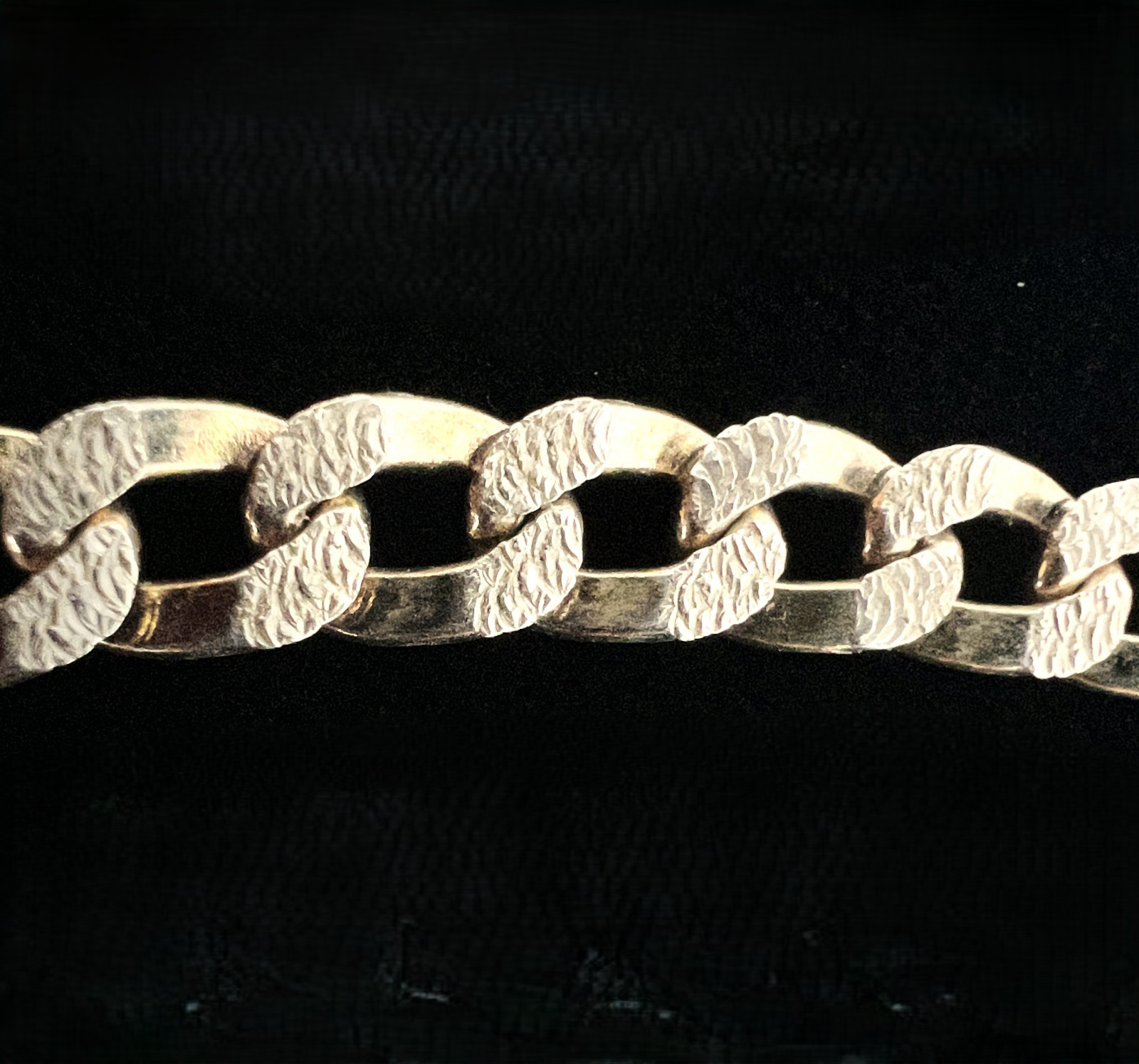 JJN103 Italian 925 Silver Gold Plate Pave Diamond Cut Miami Cuban Curb Chain 18″
