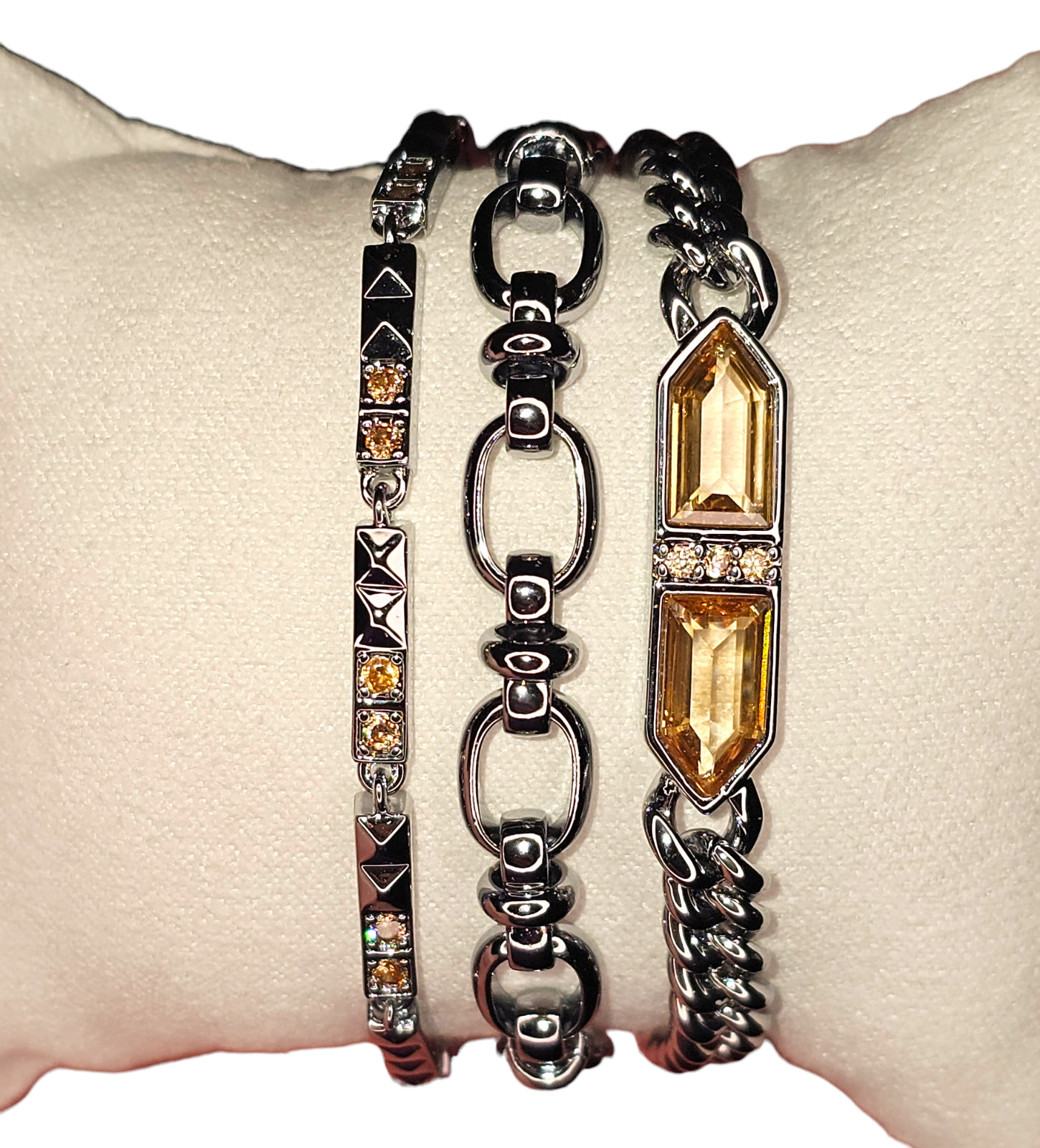 Bomb Party Luxe Bracelet RBP8059, The Future Is Yours-Hematite Plated