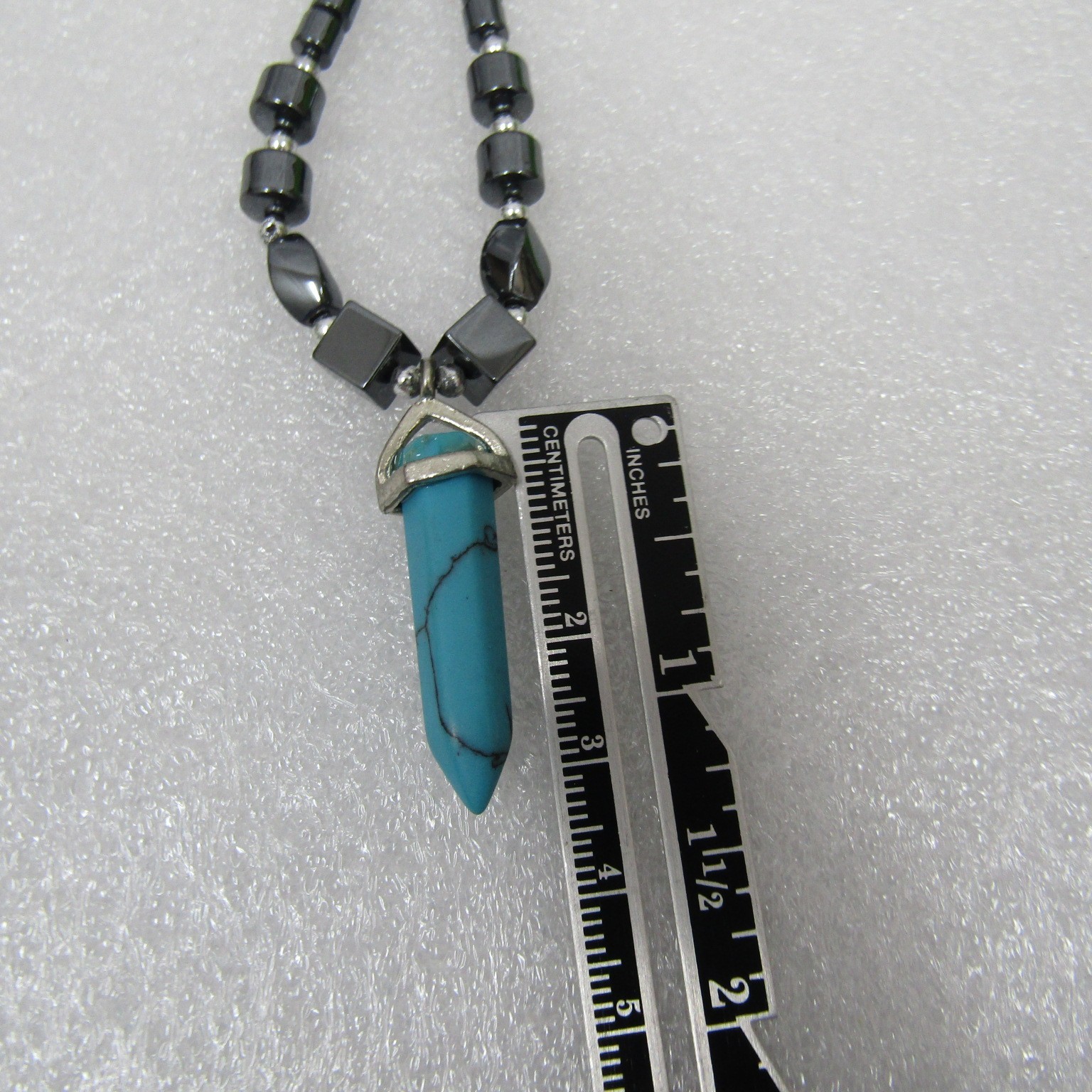 Women’s Jewelry Black Necklace Hematite Beads None Magnetic
