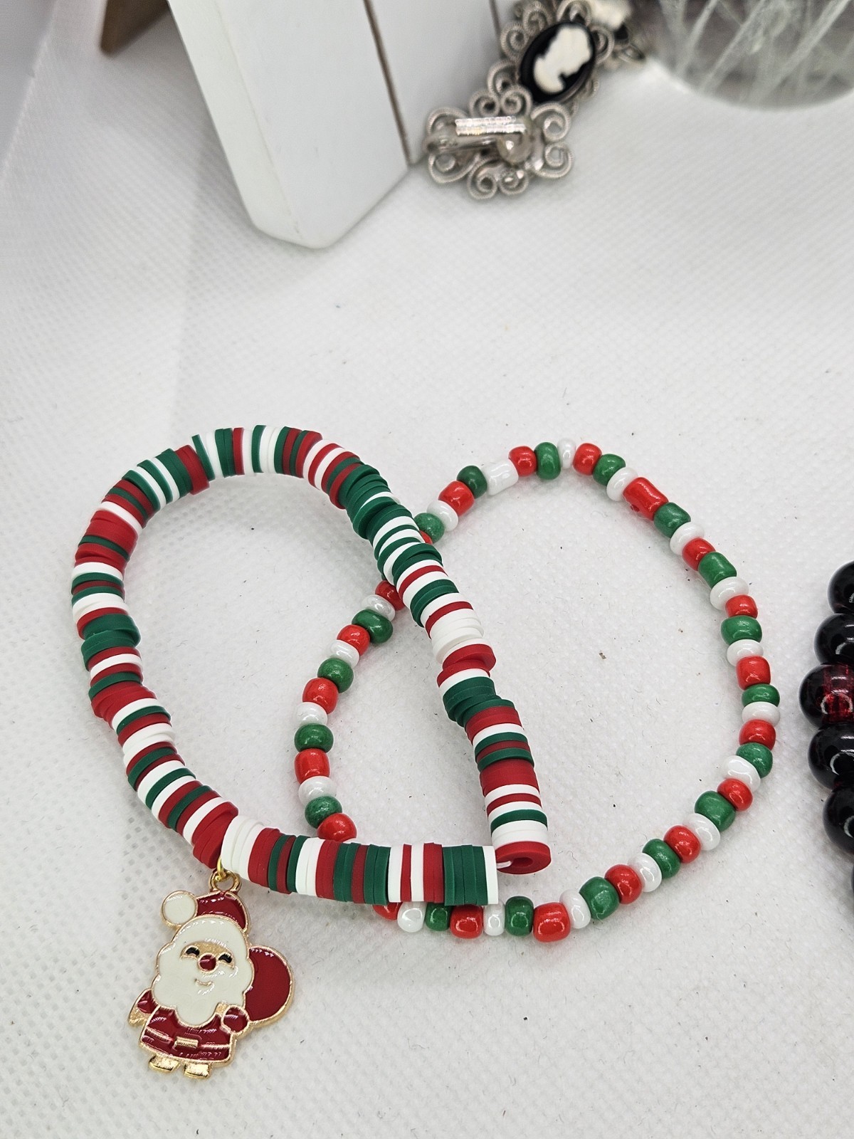 Joyful Christmas Colored Set Of 6 Bracelets Bundled For Xmas Gifts
