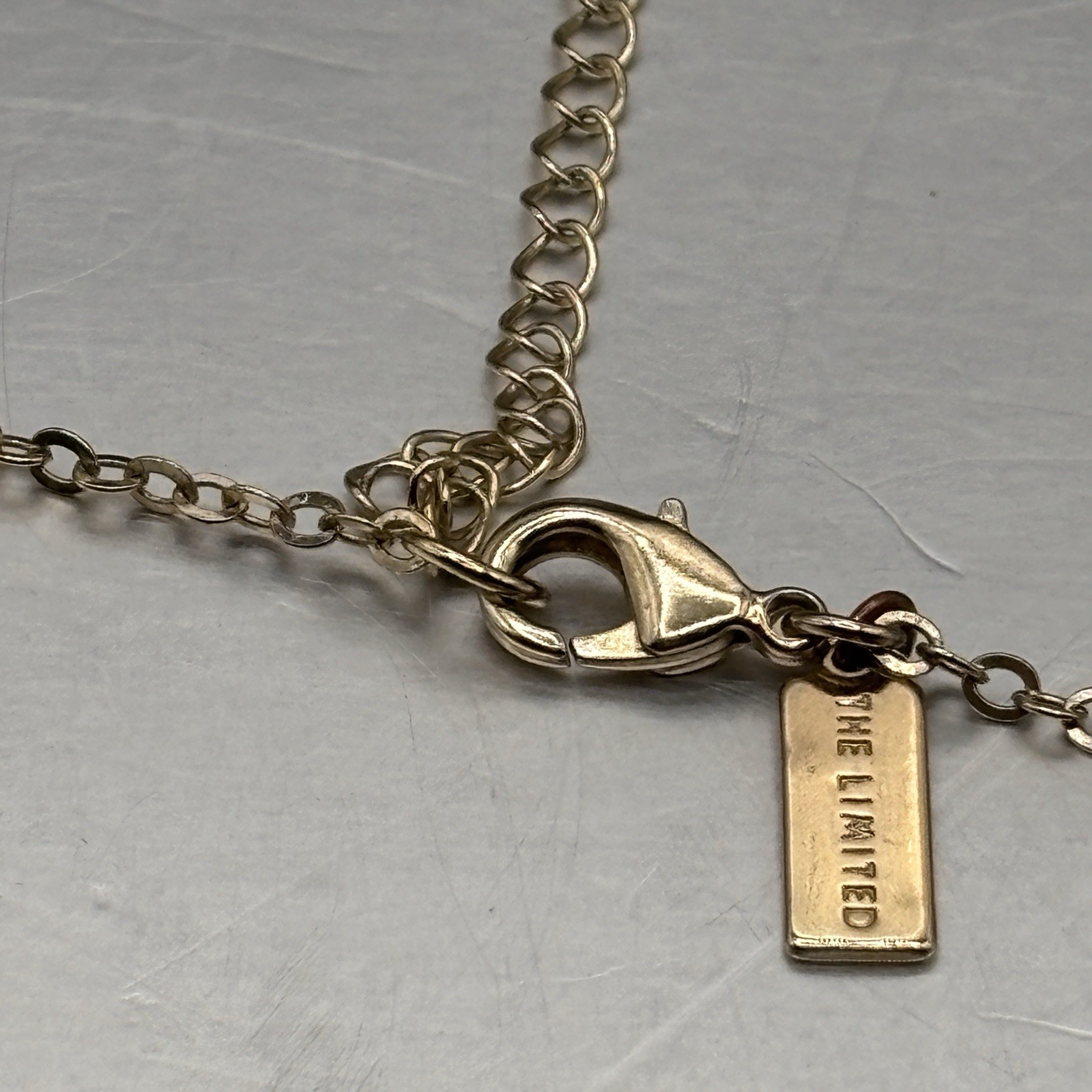 “The Limited” Small Gold Tone Torque Choker With Clear Crystals Trendy Adjusts