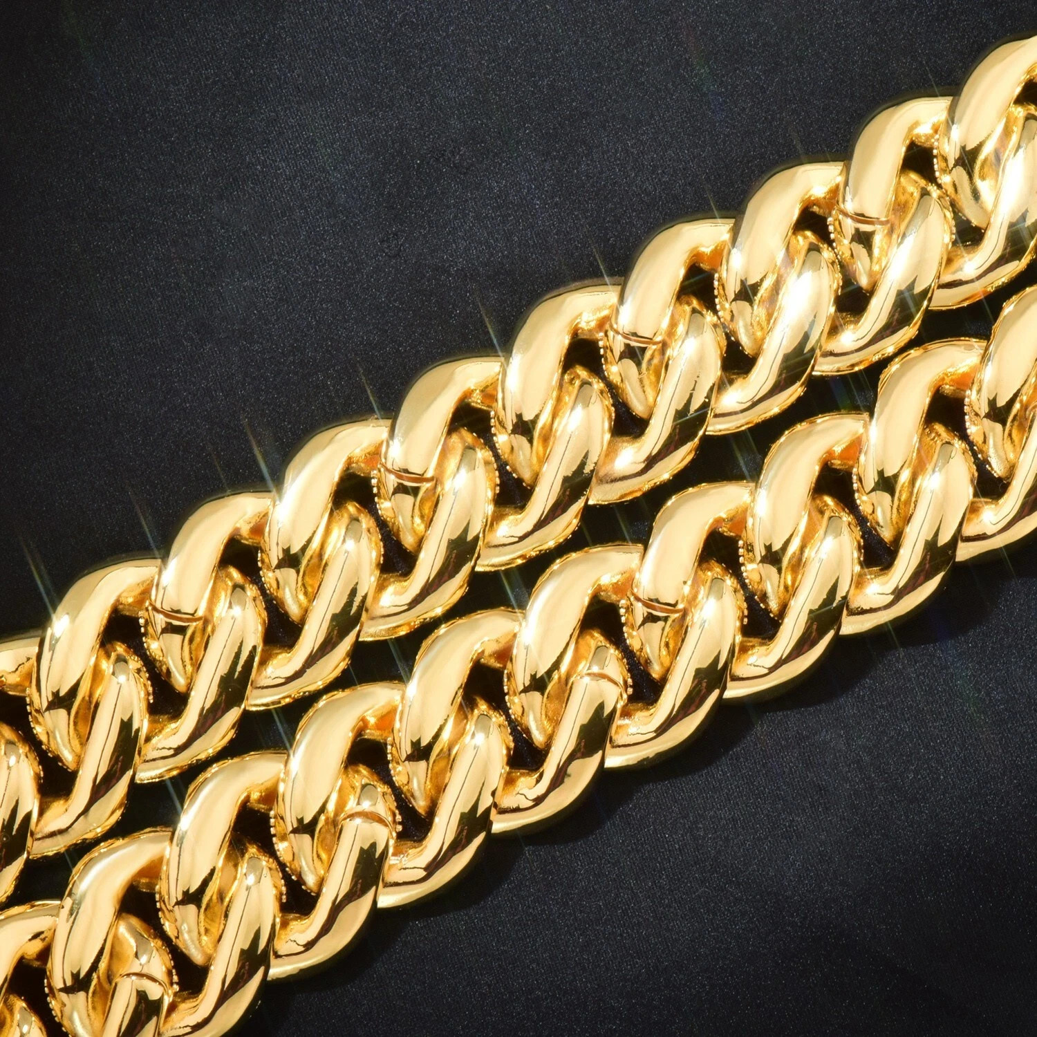 20MM 5AAA+ CZ Hop Hip Ice Out Miami Cuban Chain Bracelet 14k Real Gold Plated