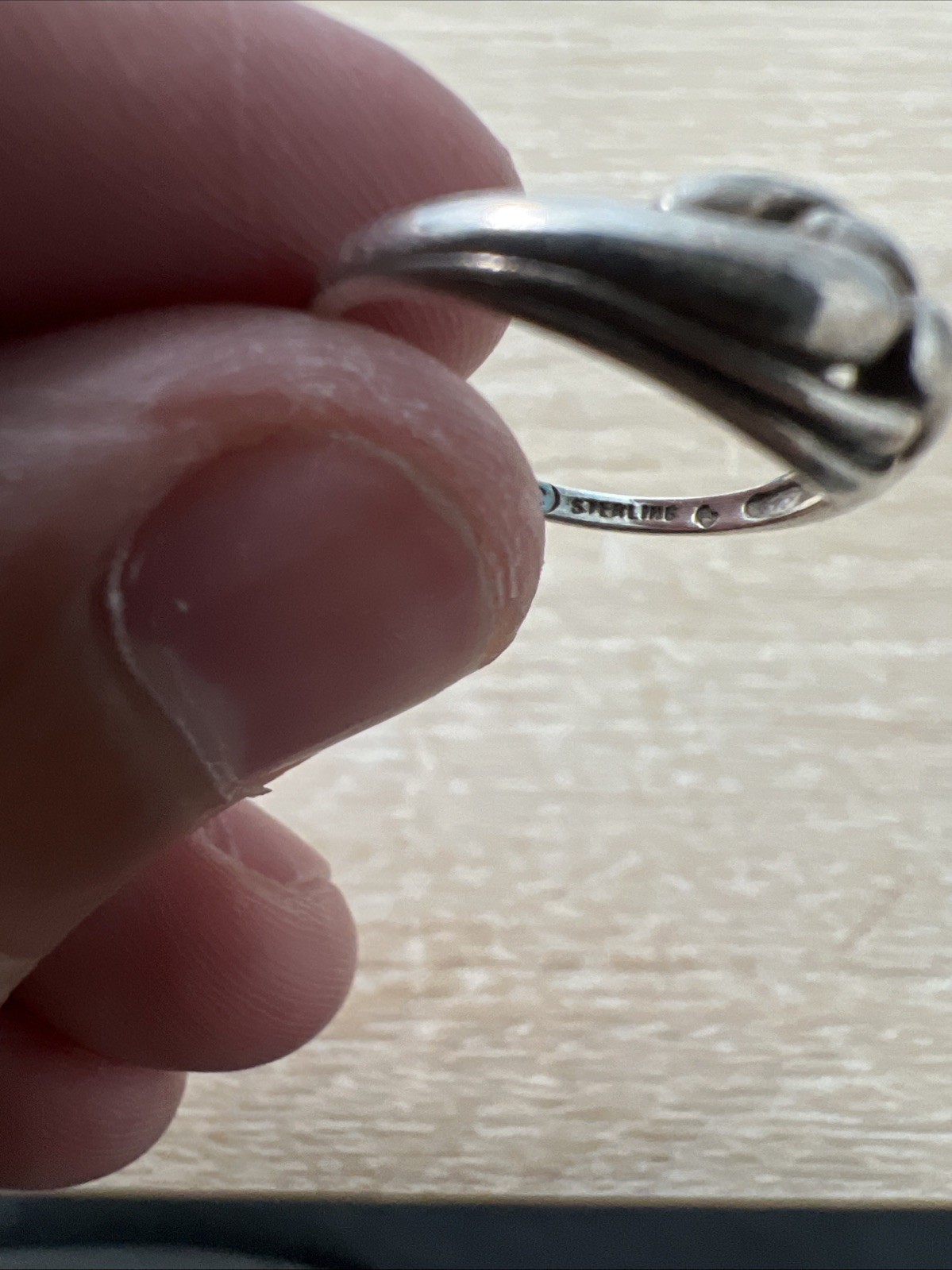 Sterling 925 Swirl Ring No Makers Mark Sz 5.5 1.7 grams