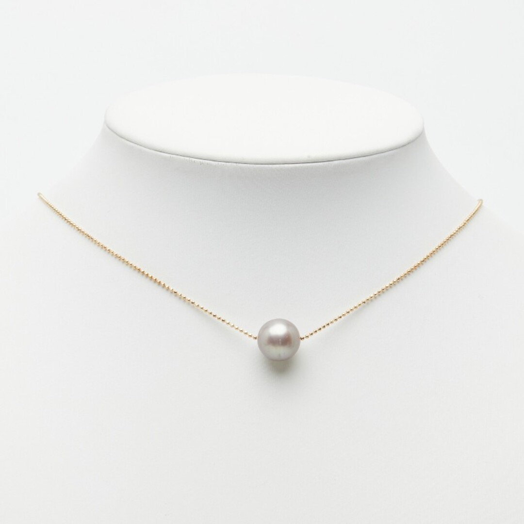 Pearl K18YG yellow gold necklace black lipped pearl 11.8-12.0mm