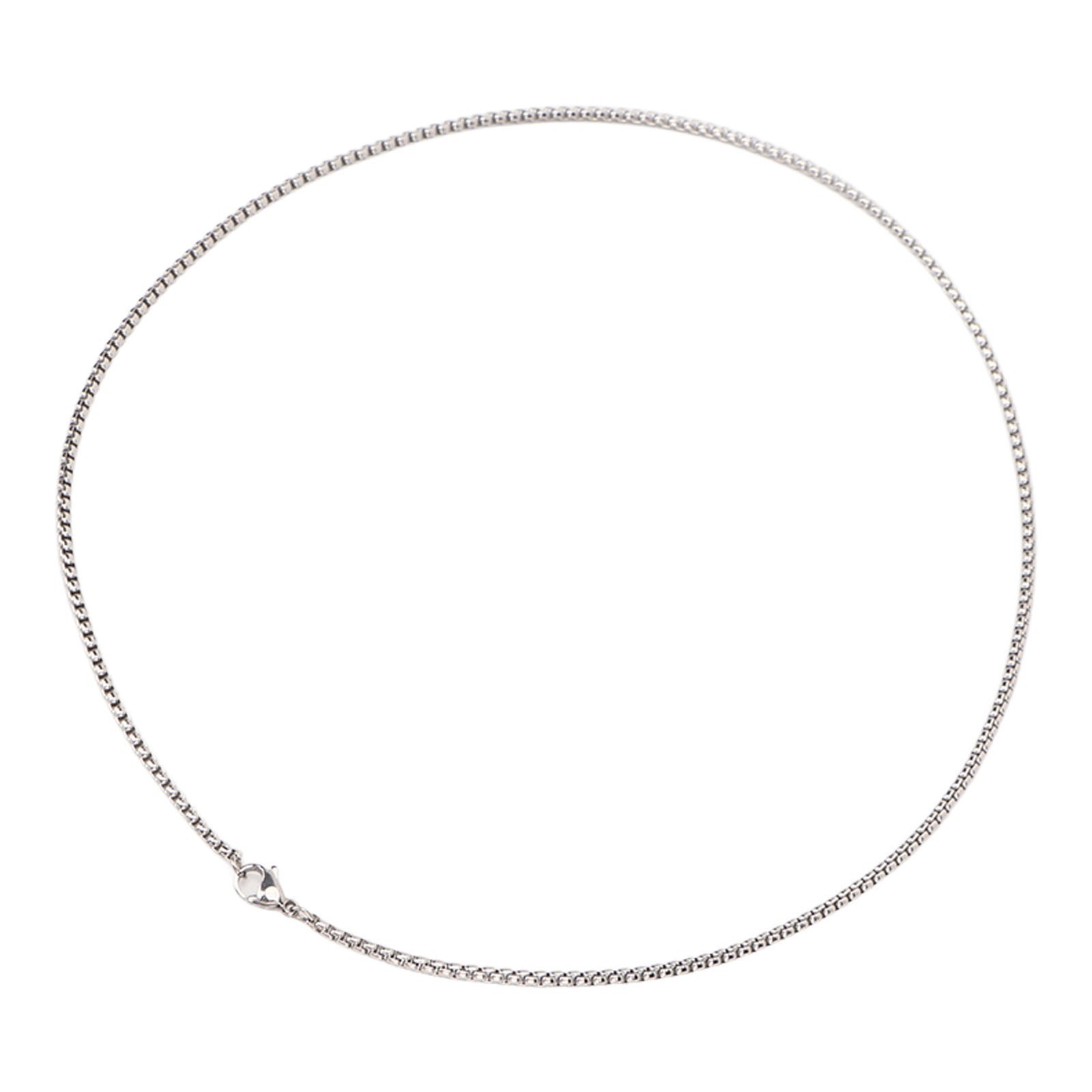 3Pcs Titanium Steel Necklace 19.7in Long 0.1in Thick Stylish Design High Polish