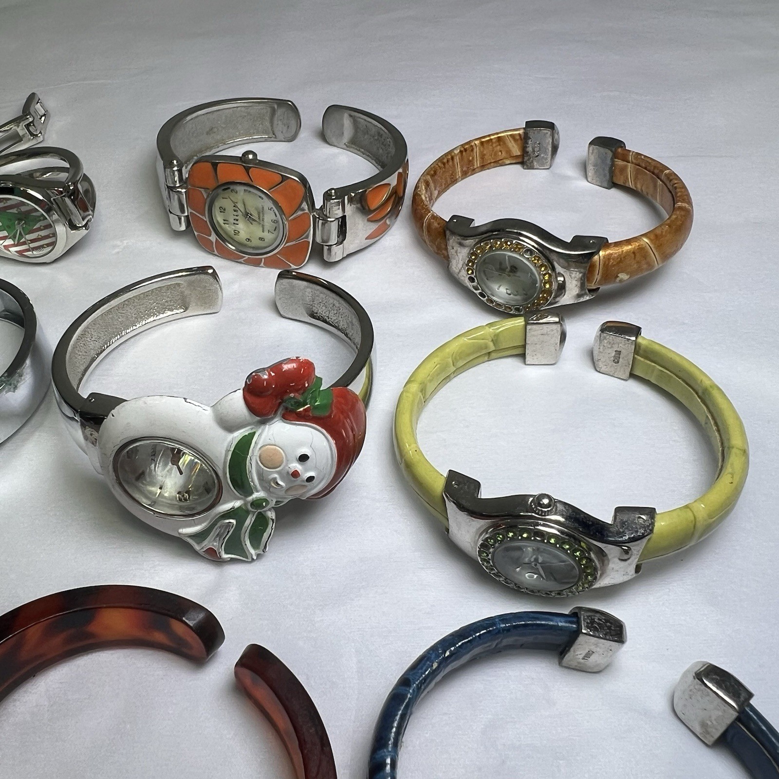 Watches Jewelry Lot Rhinestone Some Vintage Costume Mixed Materials Estate