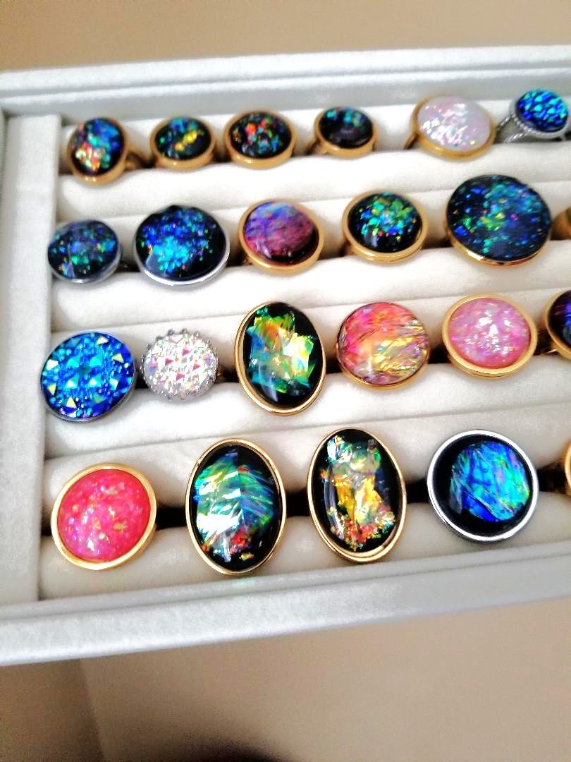 30 Ring Box – NEW Wholesale Rings in All Stainless-Steel with Adjustable Bands