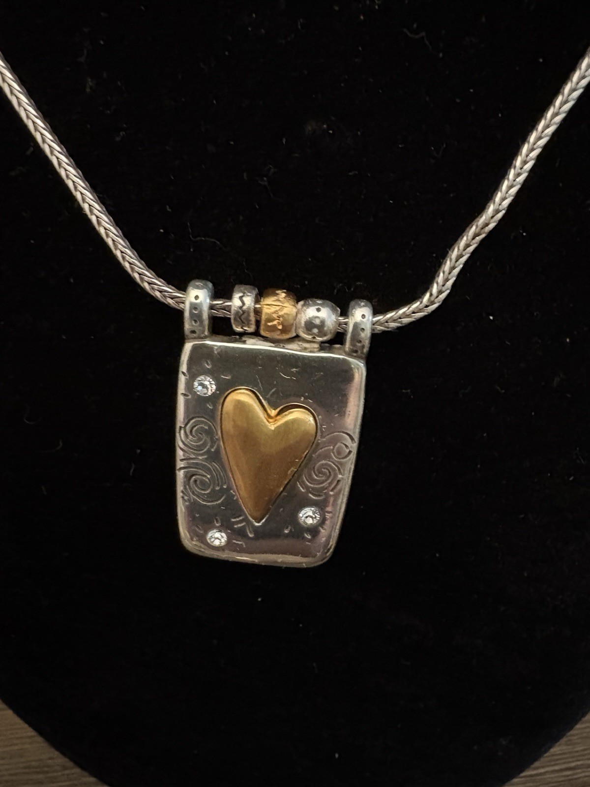 Brighton Remember Your Heart When You Wear This Remember Me 16-18” Unsigned Clip