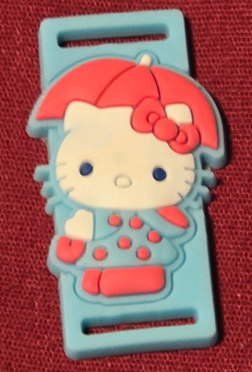 12 Hello Kitty Charm Slides for Bracelet PARTY FAVOR Blue