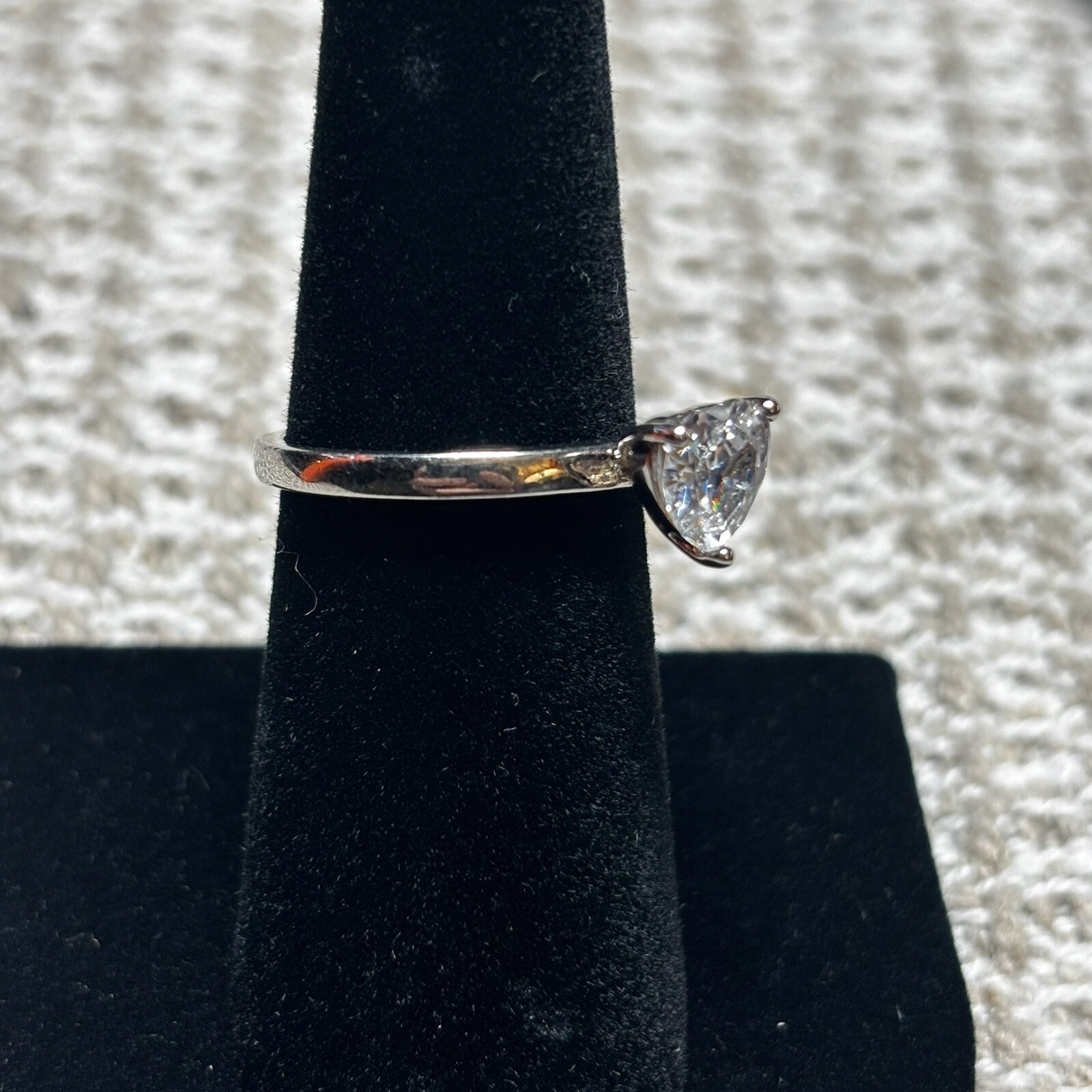 Size 7 Fashion Jewelry Heart Ring Made In China No Stamp Engagement Wedding