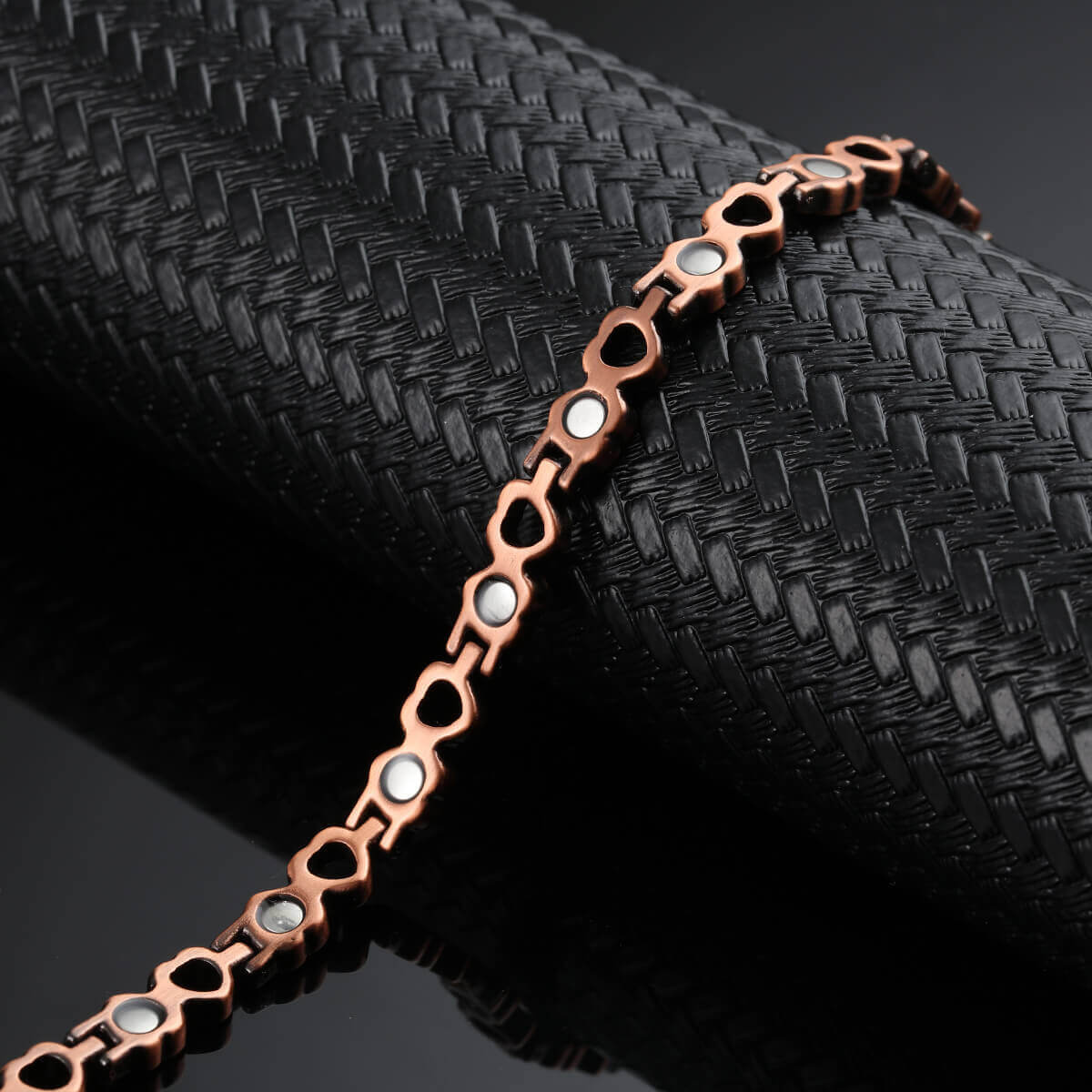 Heart Copper Magnetic Anklet Max Magnet Men Women Restore Balance Energy Power