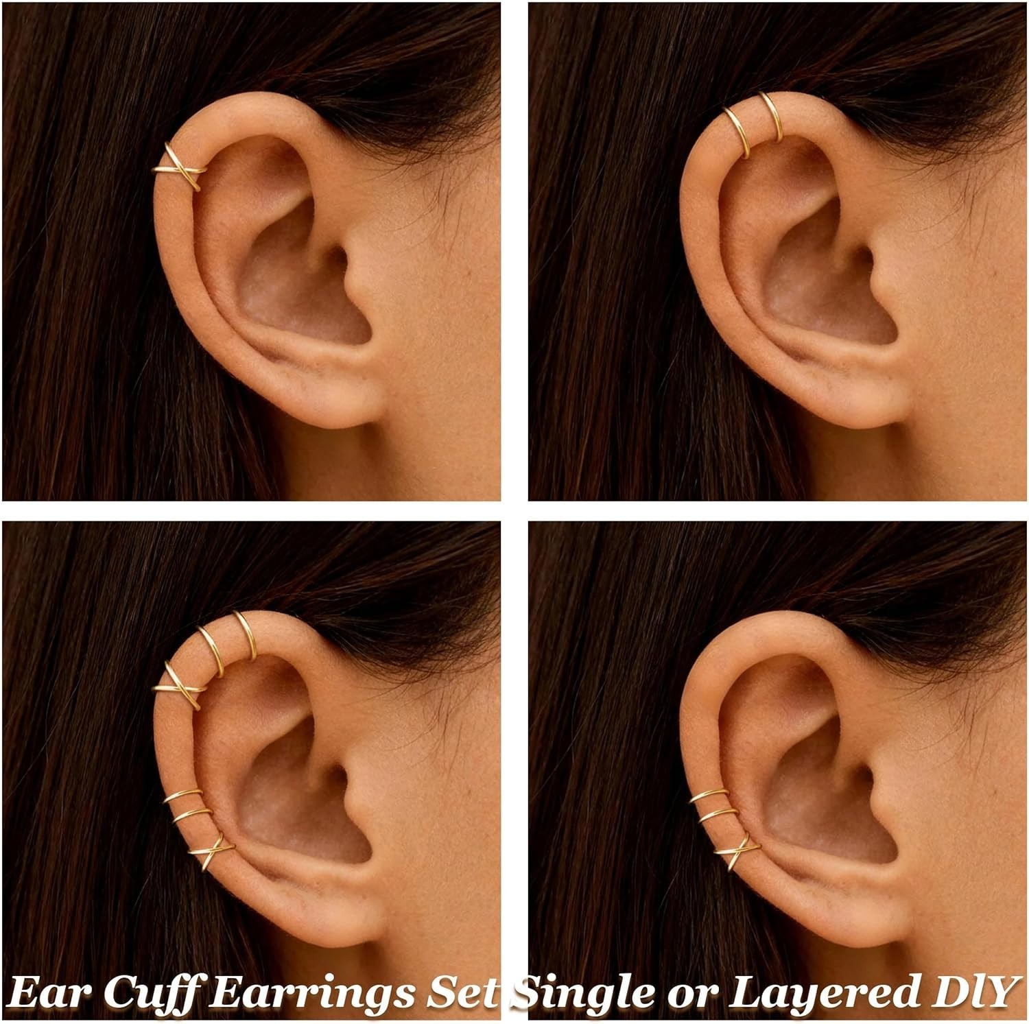 Ear Cuffs Non Piercing Ear Cuff Earrings for Women Gifts Trendy Stuff Clip on…