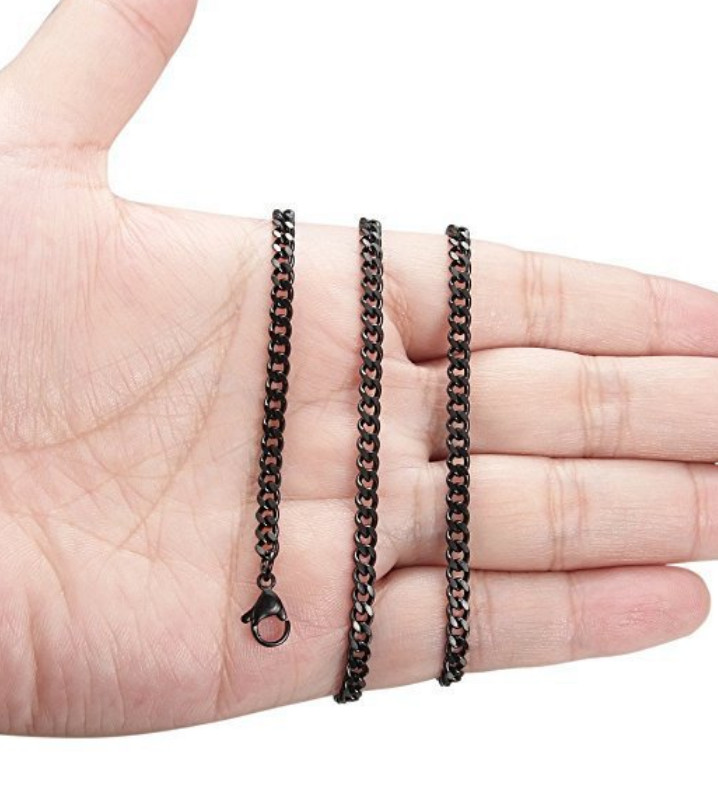 Men Women Stainless Steel 2.8/3.5/4.2/5mm Cuban Curb Chain Link Necklace 16-36″