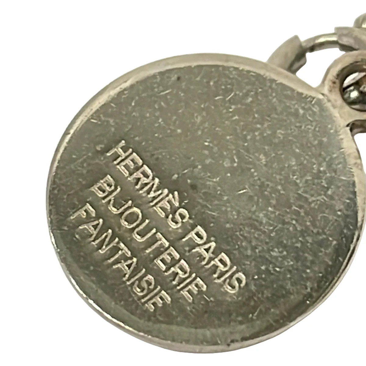 HERMES Selle Silver Hardware None Pendant Head