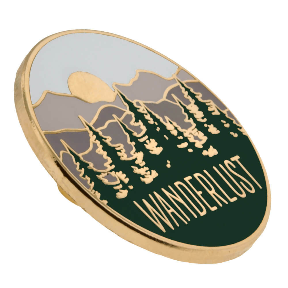 PinMart’s Wanderlust Wilderness Outdoor Adventure Lover Enamel Lapel Pin