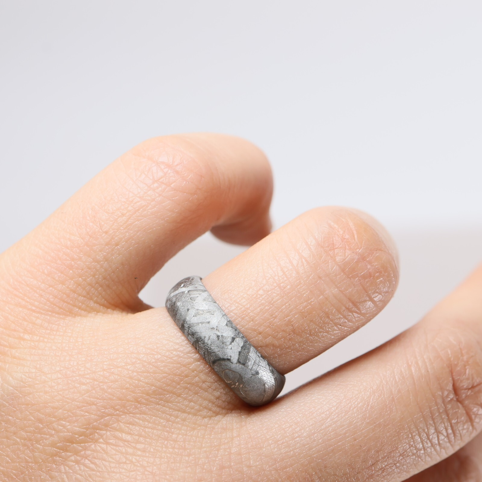 Meteorite Ring, Natural Muonionalusta meteorite,Personalized customization Ring