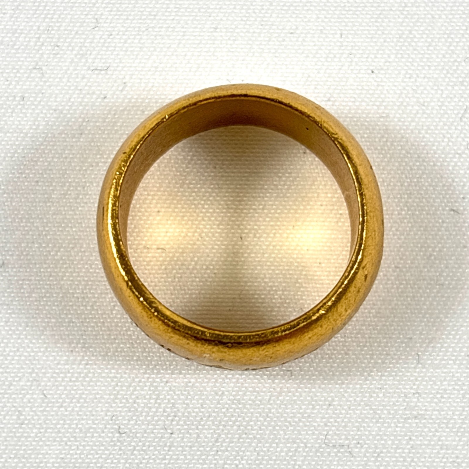 CHANEL COCO CC logo Vintage Wide Band Ring UK6 accessory Authentic JAPAN B1889